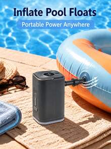 Teckwe 1 buah Pompa Udara Elektrik Portabel Isi Ulang, Baterai 1200 mAh Mampu Mengisi dan Mengempiskan dengan Cepat. Cocok untuk Digunakan di Lemari Pakaian Rumah, Perjalanan, Pindahan, dan Pengorganisasian Penyimpanan. Dilengkapi dengan Aksesori Penyegel Vakum. Perlengkapan Penyimpanan Rumah Tangga. - View 3