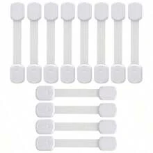 6-15pcs White Lock, Cabinet Door Lock, Drawer Lock, Cabinet Fixed Lock - Multicolor - View 12