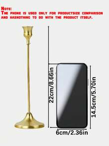6PCS Gold Metal Trumpet Vase Candle Holder Set, Wedding Table Centerpiece Decor For Banquet Reception Party Dining Table Ornament - multicolor - View 3