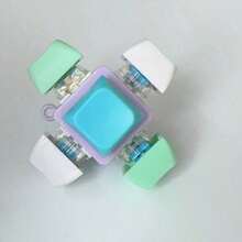 Juguete antiestrés teclado clicker, teclado mecánico con forma de cubo, regalo antiestrés para adultos, para aliviar el estrés y matar el tiempo (color y estilo de la cadena al azar) - Multicolor - Ver 12