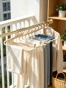 Goose Shaped Pants Rack, No Trace, Anti Slip, Household Pull-Out Pants Hanging, Stainless Steel Thick Wardrobe Shaped Hanging, Pants Storage. - Multicolor - View 9
