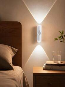 Teckwe 4pcs Magnetic Sensor Wall Lamp, Bedroom Decor Nightlight, Mountain Landscape Spotlight, LED Soft Light For Home Decor, 400mAh - one-size - View 6