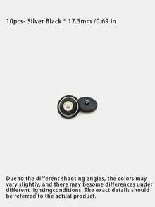 1 Pack 10 Pieces Premium Round Four‑Leaf Clover Resin‑Metal Composite Buttons Decorative Fasteners For Women Coats Windbreakers Suits Outerwear Hand‑Sewn Clothing Accessories - 10pcs - View 15