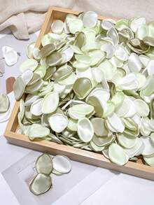 200/300/500/1000 Pcs,Sage Green,Silk Rose Petals, Artificial Leaves, Suitable For Wedding Flower Baskets, Center Decorations On The Dining Table, Parties, Bridal Parties, And Romantic Night Decorations - Rat tail green four colors - View 3