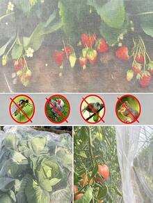 1 Pack, 60 Mesh Insect Netting, Made Of Polyethylene, Easy To Cut, Transparent Mesh, Fruit Covering Protective Net, Greenhouse Plant Protection Net, Greenhouse Insect Proof Net, Plant And Fruit Protective Film - Multicolor - View 6