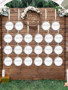4pcs 4-Inch Wholesale Adult Wedding Hand Drums, Wooden Hand-Held Drums With Metal Bells, White Hand Drums, Wedding Party Gifts, Musical Instruments - 4 inches - View 11