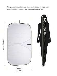1 Piece Stay Cool And Protected With 1pc Car Sunshade For Summer - Silver 1 - View 3