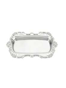 Ornate Embossed Metal Jewelry Tray – Vintage Gold & Silver Decorative Tray With Embossed Edges – Elegant Mirrored Jewelry Display Tray – Versatile Tray For Cosmetics, Skincare, And Candles – Home Vanity Decor And Storage - Multicolor - View 8