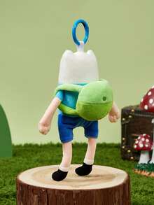 ADVENTURE TIME X POKOJA LAND ,A Co-Branded 3D Plush Keychain, Classic Design, Can Be Hung On Bags, Key Chains, Schoolbags, Etc., Suitable For People Of All Ages Including Teenagers And Adults. - Blue - View 9