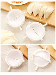 3 Pieces Pasta Mold, Diy Pasta Mold, Pasta Maker Machine, Dough Roller, Quick And Easy Pasta Maker, Plastic Pasta Mold For Perfect Pasta, Handmade Pasta Maker, Plastic Pasta Mold, Quick Pasta Clip, Ideal Diy Tool For Making Calzones - White - View 4