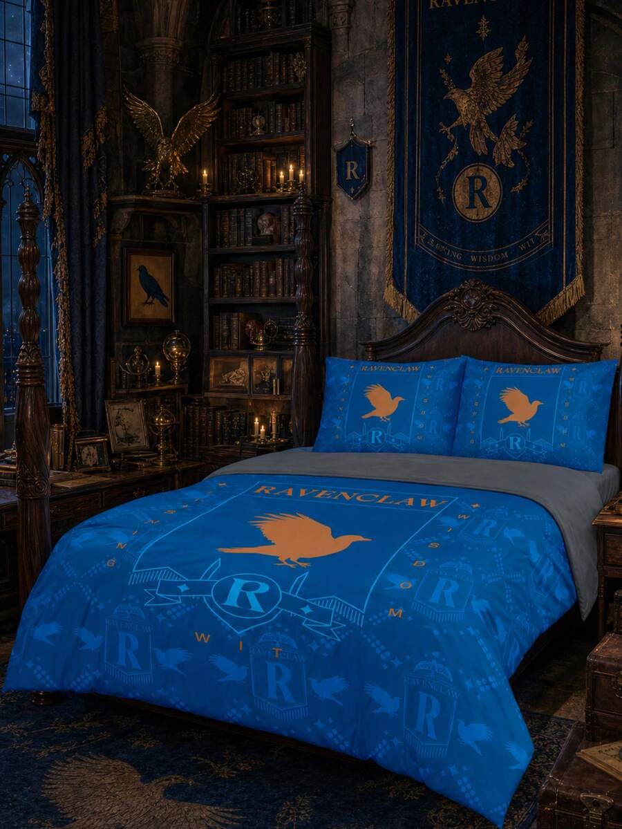 HARRY POTTER X Joivida 2/3 Pieces 100% Polyester Bedding Set, Soft And Skin-Friendly, All-Season Modern Polyester Bedding Collection, 1 Duvet Cover + 1/2 Pillowcases (No Comforter Included) - Multicolor - View 1