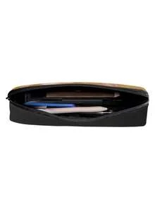 1 Buah Tempat Pensil Resleting Motif Kucing Oranye Kapasitas Besar Bahan Poliester untuk Pelajar, Sekolah, Kantor, Perjalanan, Organizer Kosmetik, Hadiah Lucu dan Praktis - Beraneka warna - View 5