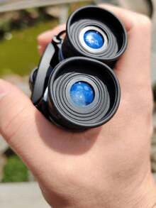 1PC Black High Clarity Binoculars – Long Distance Folding Mini Telescope With Multi-Layer Optical Coating, Essential Outdoor Gear For Hunting, Sports, Camping, Travel, Lightweight Compact, Durable, Great For Bird Watching, Hiking - Multicolor - View 4