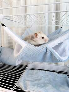 Sugar Glider Ferret Hammock Tunnel Hideout 3PCS, Double Layer Hanging Pet Bed For Small Animals, - Multicolor - View 7