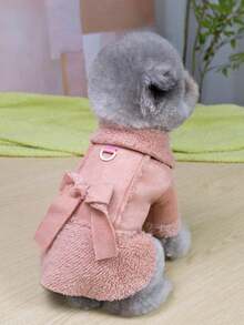 Pink Small Dog Outdoor Warm Clothing, Soft And Comfortable, Cute Style - Pink - View 6