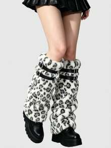 Leopard print black and white