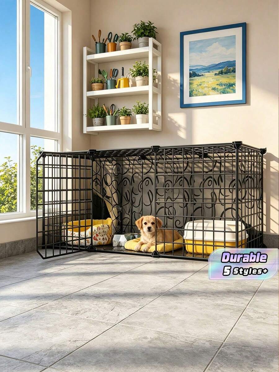 Integrated Cat Condo For Indoor Use, Multi-Functional Cat Cage House With Spacious Design, Suitable For Teddy And Short-Haired Cats, Comfortable Indoor Pet Nest For Small To Medium Cats - Multicolor - View 1