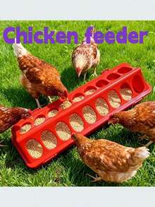 2-15 Piece Professional Chicken Feeder, Large Capacity Bird Feeder Suitable For Ducks, Chickens, Geese, Turkeys, Rabbits And Other Birds, Comes With A Hole Punching Tool For Assembly - Multicolor - View 9