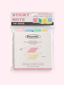 Haus Hana Accordion Foldable Multicolor Sticky Notes Pad, 4 Pastel Shades 120 Sheets Total 76*76mm Self-Adhesive Tearable Memo Notes, Portable Flip Design Study Annotation Markers For Exam Review, Class Notes, Office Reminders, Page Labeling - multicolor - View 15
