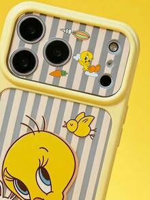 ShellaStory LOONEY TUNES X SHEIN 時尚高端印花圖案保護手機殼設計，完美適配 ，可愛時尚且精緻 - 彩色 - 查看 3