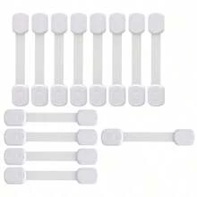 6-15pcs White Lock, Cabinet Door Lock, Drawer Lock, Cabinet Fixed Lock - Multicolor - View 13