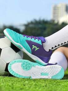 Unisex Football Shoes, Fashionable, Comfortable, Non-Slip, Wear-Resistant, Soft Sole, Versatile Outdoor Sports Shoes - Moonlight - View 2