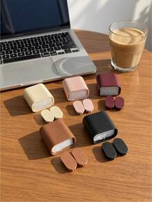 Teckwe 5-Piece Set: Leather Checkered Pattern-New Apple 20W Charger Case And Data Cable Protector For Phone 17/16/15/14 With Braided Cord To Prevent Breakage. - Multicolor - View 7
