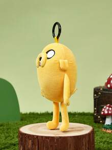 ADVENTURE TIME X POKOJA LAND ,A Co-Branded 3D Plush Keychain, Classic Design, Can Be Hung On Bags, Key Chains, Schoolbags, Etc., Suitable For People Of All Ages Including Teenagers And Adults. - Yellow - View 6