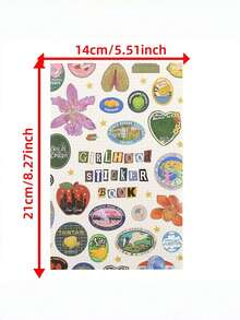 1/2Pcs Kawaii Fruit Sticker Book, Macaron Color Letter Stickers For DIY Scrapbook Journal, Cute Aesthetic Decals For Planner Notebook School Supplies - A - View 3
