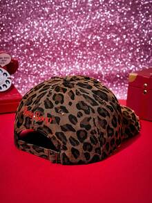 Betty Boop X POKOJA LAND Women's Leopard Print Baseball Cap, Fashionable And Versatile For Daily Wear - Coffee - View 4