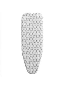 1 Piece Universal Ironing Board Cover, With Elastic Edge, Anti-Stain And Heat-Resistant, Thick Cotton Pad, Iron Heat Insulation Cover, Suitable For Ironing Board - Black and White - View 2