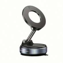 Teckwe New K007 Strong Magnet Car Phone Mount - Foldable, 360 Degree Adjustable Vacuum Base, With Multi-Angle Adjustment, Mobile Phone Car Holder - Black - View 7
