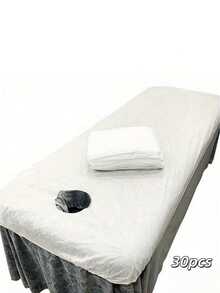 30 Pcs Disposable Massage Table Covers With Holes, Smooth Fabric, Easy To Clean, Suitable For Beauty Salon Massage Beds, Disposable Sheets, Spa Supplies - Multicolor - View 8