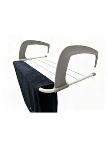 Tendedero plegable ajustable, tendedero portátil plegable y retráctil para colgar ropa en balcones y ventanas, estante de almacenamiento para ropa, calcetines y plantas, adecuado para lugares interiores y exteriores como balcones, barandillas de radiadores y alféizares de ventanas. - Multicolor - Ver 4
