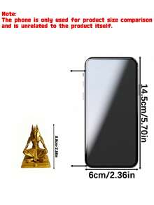 Gothic Meditating Anubis Figurine Collectible Figure Mysterious Tabletop Home Decor Ornament - 1PC - View 3