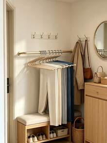 Goose Shaped Pants Rack, No Trace, Anti Slip, Household Pull-Out Pants Hanging, Stainless Steel Thick Wardrobe Shaped Hanging, Pants Storage. - Multicolor - View 8