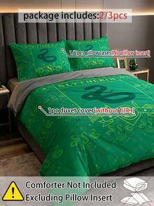 HARRY POTTER X Joivida 2/3 Pieces 100% Polyester Bedding Set, Soft And Skin-Friendly, All-Season Modern Polyester Bedding Collection, 1 Duvet Cover + 1/2 Pillowcases (No Comforter Included) - Multicolor - View 4