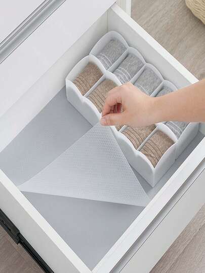 1 Roll Of Transparent Waterproof Mat, Anti-Slip Cabinet Mat, Suitable For Kitchen Cabinets, Bookshelves, Desks