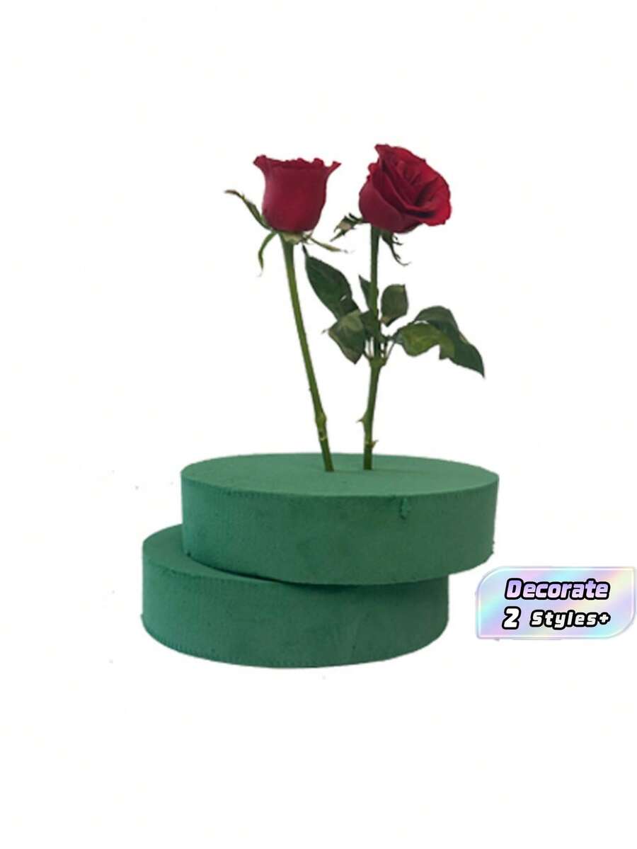 6 Pieces Of Flower Foam Blocks Of Various Sizes, Fresh And Artificial Flower Foam Bricks, Green Dry And Wet Flower Foam Plant Foam, Used For Diy Process, Wedding Decoration, Gardening Projects, Table Center Decoration Of Fresh - multicolor - View 1
