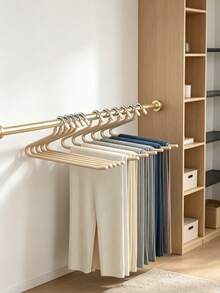 Goose Shaped Pants Rack, No Trace, Anti Slip, Household Pull-Out Pants Hanging, Stainless Steel Thick Wardrobe Shaped Hanging, Pants Storage. - Multicolor - View 11