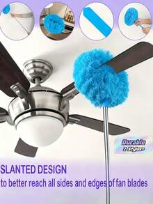 Extendable Microfiber Ceiling Fan Duster, Washable, Suitable For High Ceilings, Furniture And Car Cleaning, Multi-Functional Dusting Cleaning Tool, Easy To Clean Home Supplies - multicolor - View 1