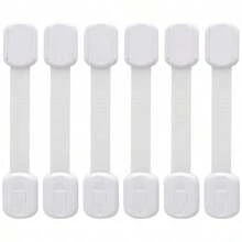 6-15pcs White Lock, Cabinet Door Lock, Drawer Lock, Cabinet Fixed Lock - Multicolor - View 14