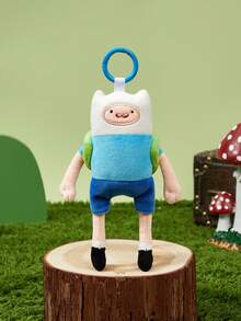 ADVENTURE TIME X POKOJA LAND ,A Co-Branded 3D Plush Keychain, Classic Design, Can Be Hung On Bags, Key Chains, Schoolbags, Etc., Suitable For People Of All Ages Including Teenagers And Adults. - Blue - View 6