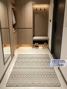 5ft X 8ft Waterproof Outdoor Rug, Reversible Plastic Straw Indoor Outdoor Patio Carpet For RV, Porch, Deck, Backyard, Camper, Balcony, Picnic, Grey And White - multicolor - View 1