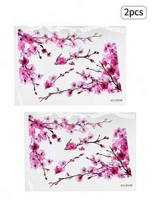 Haus Hana 1pc/2pcs Pink Plum Mirror Border Decoration Sticker, Soft Mirror Decoration Sticker, Mirror Beauty Decoration, Enhancing The Elegant Atmosphere Of Mirror Beautification, Essential For Home Decoration And Home Furnishings. - Multicolor - View 12