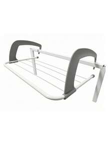 Tendedero plegable ajustable, tendedero portátil plegable y retráctil para colgar ropa en balcones y ventanas, estante de almacenamiento para ropa, calcetines y plantas, adecuado para lugares interiores y exteriores como balcones, barandillas de radiadores y alféizares de ventanas. - Multicolor - Ver 5