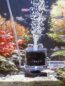 3-In-1 Mini Fish Tank Filter Air Pump & Vacuum Cleaner, Ultra Quiet With Built-In Bio-Media, Suitable For All Fish Tanks And Aquariums - Multicolor - View 1