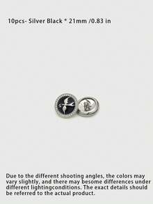 1 Pack 10 Pieces Oil‑Painted Round Buttons Delicate Colorful Swallow Rhinestone Inlaid Metal Decorative Fasteners For Sweaters Suits Coats Outerwear Hand‑Sewn Clothing Accessories - 10pcs - View 15