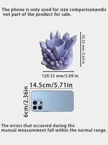 3D列印水晶造型筆筒，桌面收納整理盒，裝飾小飾品收納盒，臥室與辦公室桌面裝飾家居擺飾 - 多色 - 查看 3