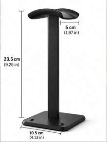 Teckwe 1 Buah Dudukan Headset Meja Anti Selip Hemat Ruang Kokoh Universal untuk Gaming Headphone, Rak Display untuk Ruang Gaming, Kantor, dan Meja Gamer. - MultiWarna - View 3